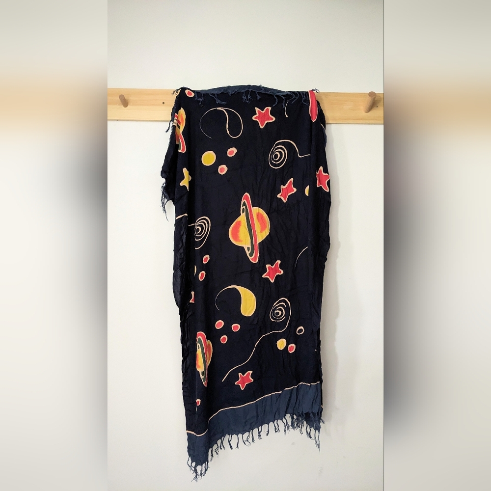 Colorful Celestial Sarong Scarf Beach Towel